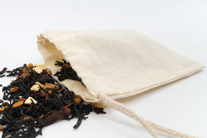 Sachet réutilisable en coton pour infuser le thé et les tisanes