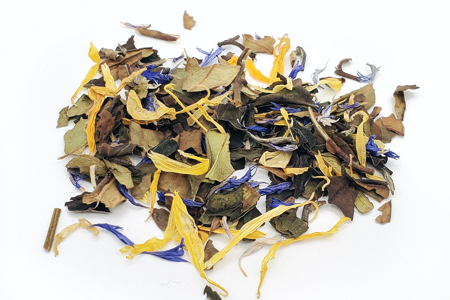 Thé blanc au bleuet et à la fleur de souci